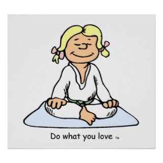 Do What You Love Martial Arts Girl Poster