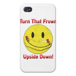 Turn That Frown Upside Down iPhone 4 Cases