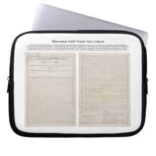 The Sherman Antitrust Act July 2 1890 Laptop Computer Sleeves
