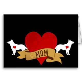 Cattle Dog Mom [Tattoo style] Card
