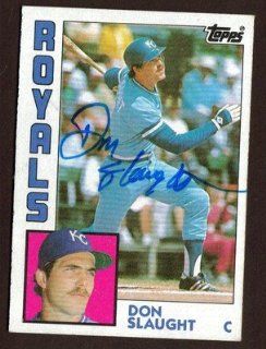 1984 TOPPS #196 DON SLAUGHT ROYALS AUTO SIGNED CARD JSA STAMP B Sports Collectibles