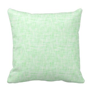 Light Mint Green Linen Look Background Throw Pillows
