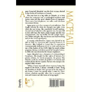 Agnes Macphail (Quest Library (Xyz Publishing)) Rachel Wyatt 9780968360156 Books