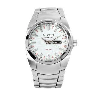 Nixon Men's A006 199 Automatic Stainless Steel White Guilloche Dial Watch Nixon Watches