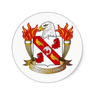 Franklin Family Crest Stickers