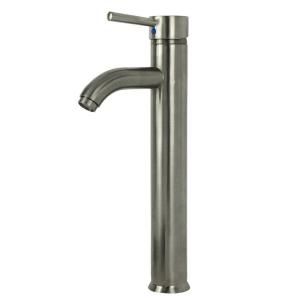Fontaine Ultime European Single Hole 1 Handle High Arc Bathroom Vessel Faucet in Brushed Nickel MFF UTMVF BN