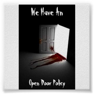 Open Door Policy Poster
