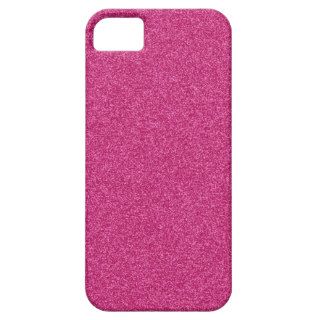 Beautiful girly hot pink glitter effect background iPhone 5 case