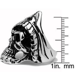 Oliveti High Polish Stainless Steel Men's Cast Skull Ring Oliveti Men's Rings