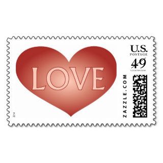 Beating Heart Love Postage