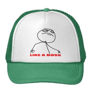 like a boss internet meme comic rage hat