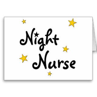 Night Nurse Greeting Card