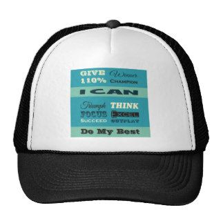 Give 110% Inspirational Motivational Hats