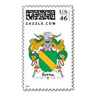 Serna Family Crest Postage Stamp