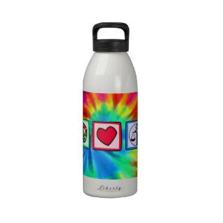 Peace, Love, Justice Water Bottles
