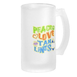 Peace Love Tan Lines Mugs