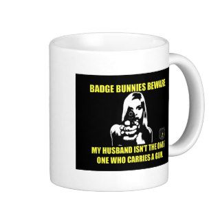 Badge Bunnies Beware Mug