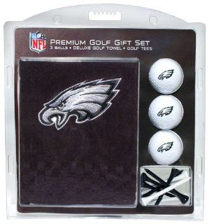 NFL Philadelphia Eagles Embroidered Golf Towel (3 Golf Balls/12 Tee Gift Set)  Gift Set Men  Sports & Outdoors