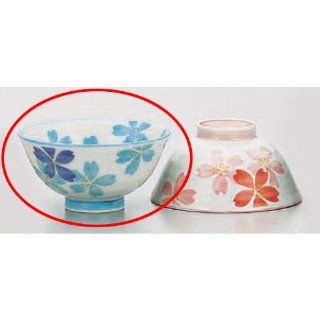 rice bowl kbu479 29 232 [4.53 x 2.29 inch] Japanese tabletop kitchen dish Couple cup Sakura ( Blue ) deep mouth flat [11.5 x 5.8cm] inn restaurant tableware restaurant business kbu479 29 232 Kitchen & Dining