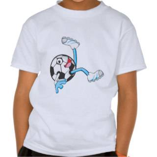 Soccer Player in Bicycle Kick Pose Tshirt