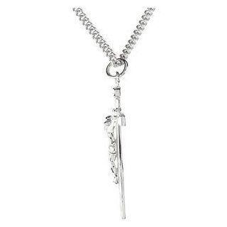 Clevereve's Sterling Silver Pendant Crucifix 24" Chain CleverEve Jewelry