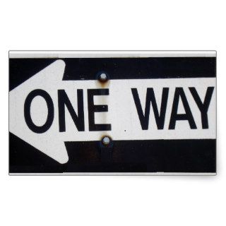 One Way Sign Sticker