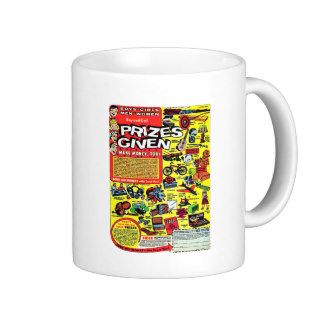 Retro Kitsch Vintage Comic Book Ad Prizes Given Mug