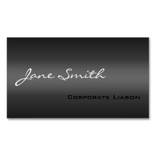 Plain Shades of Grey Professional Business Card