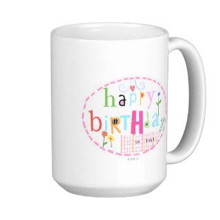 Happy Birthday Oval Mug