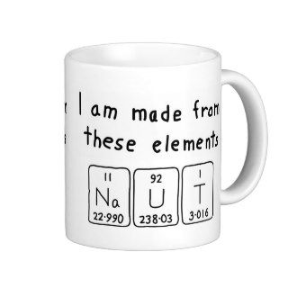 Naut periodic table name mug