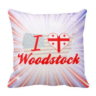 I Love Woodstock, Georgia Pillow