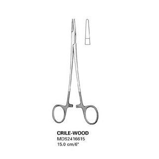 Needle Holders W/ T.C., Crile Wood   Tungsten Carbide, X serrated, 12 inch, 30 cm   1 ea Science Lab Dissecting Instruments