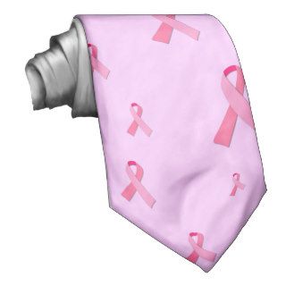 Pink Ribbon Tie