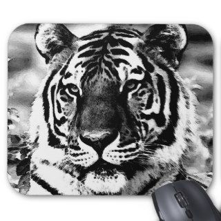Black & White Tiger Mousepads