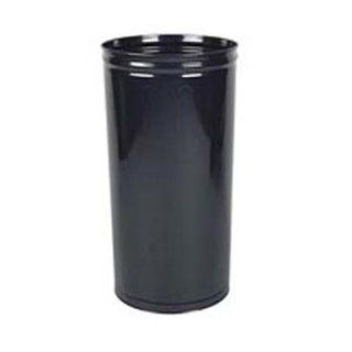 Tall Round Steel Wastebasket [Set of 3] Color Black