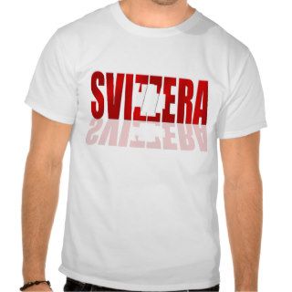 Svizzera flag Swiss logo Italian Swiss Gifts T Shirts
