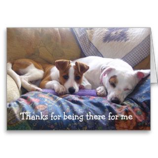 Dogs Thanks for being there Cards