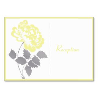 Yellow Peony on White Enclosure Card Business Card