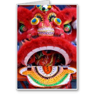 Chinese Dragon Head Card