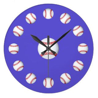Baseball Iris High End Single Color Clocks