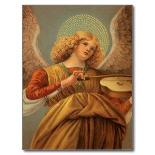 Renaissance Angel Playing Violin Melozzo da Forli Post Card