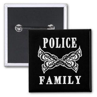 Police Family Tattoos Pinback Button