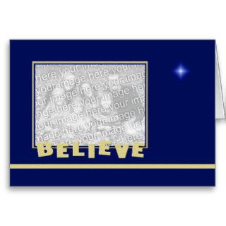 Christian Photo Believe Christmas Greeting Cards