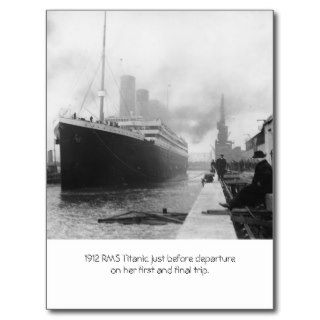RMS Titanic before departure 1912 Postcards