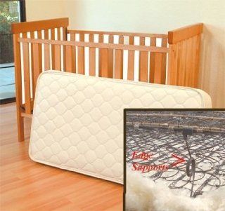 Organic Wool/Cotton Crib 242 Coil Mattress 28x52  Crib Mattress Pads  Baby