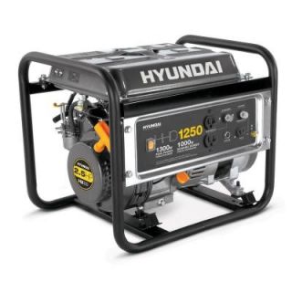 Hyundai 1,250 Watt Gasoline Powered Portable Heavy Duty Generator DISCONTINUED HHD1250