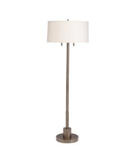 Kichler Lighting 74249ORZCA Robson 2 Light CFL Floor Lamp with Oil Rubbed Bronze Finish and Off White Linen Hard Back Shade    