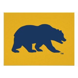 UC Berkeley Bear   Blue Poster
