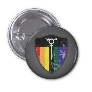 Defender (LGBTQIA), Grey Pinback Buttons