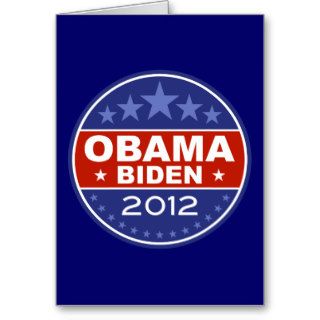 Obama Biden 2012 Greeting Card